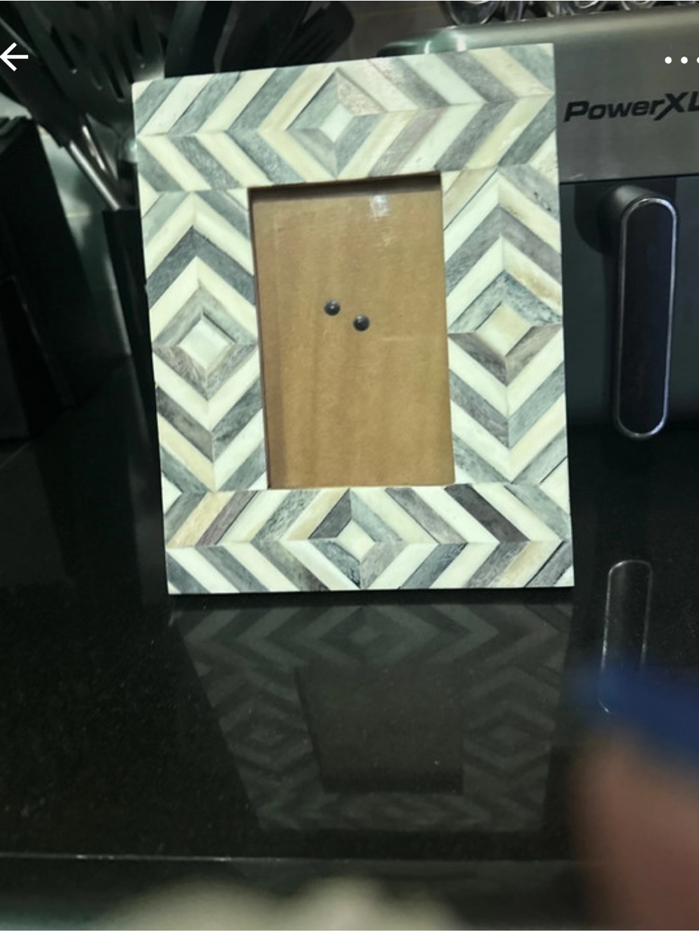 Chevron Inlay Picture Frame by